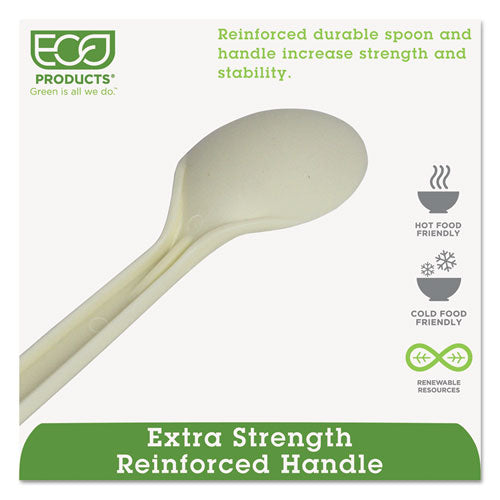 Plant Starch Spoon - 7", 50-pack, 20 Pack-carton