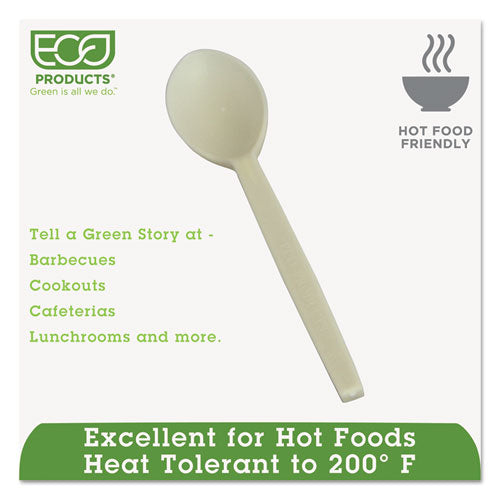 Plant Starch Spoon - 7", 50-pack, 20 Pack-carton