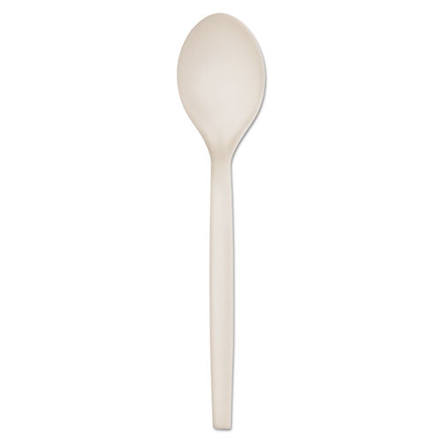 Plant Starch Spoon - 7", 50-pack, 20 Pack-carton