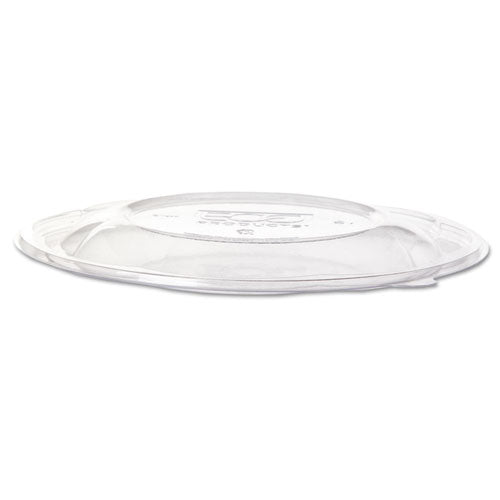Lids For 64 Oz Squat Salad Bowls, Pla, Clear, 9.5" Dia, 300-carton