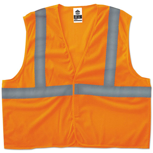 Glowear 8205hl Type R Class 2 Super Econo Mesh Safety Vest, Lime, 2x--3x-large