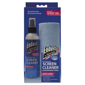 Lcd-plasma Cleaning Gel Spray, 6oz, Pump Spray W-microfiber Cloth