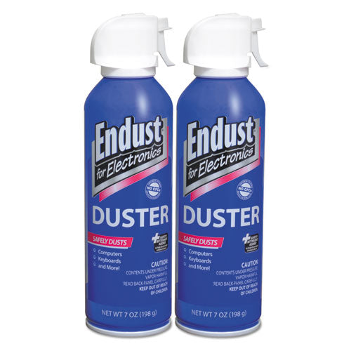 Compressed Air Duster, 7 Oz, 2-pk