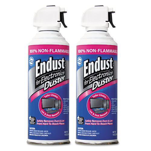 Non-flammable Duster With Bitterant, 10 Oz, 2 Cans-pack