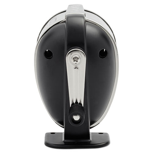 Ks Manual Classroom Pencil Sharpener, Table-wall-mount, Manual, 2.75" X 4.75" X 4.25", Black-nickel