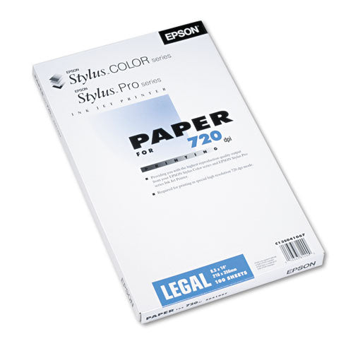 Matte Presentation Paper, 4.9 Mil, 8.5 X 14, Matte Bright White, 100-pack