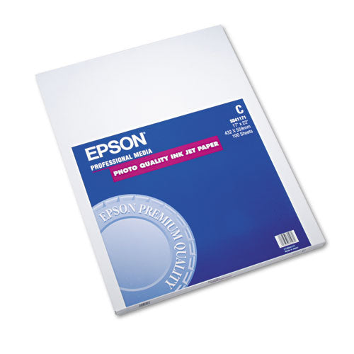 Matte Presentation Paper, 4.9 Mil, 17 X 22, Matte Bright White, 100-pack