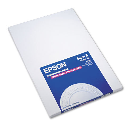 Premium Matte Presentation Paper, 9 Mil, 13 X 19, Matte Bright White, 50-pack