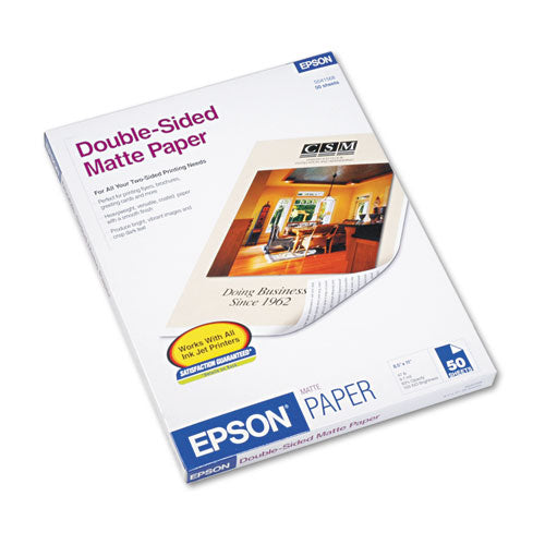 Premium Matte Presentation Paper, 9 Mil, 8.5 X 11, Matte Bright White, 50-pack