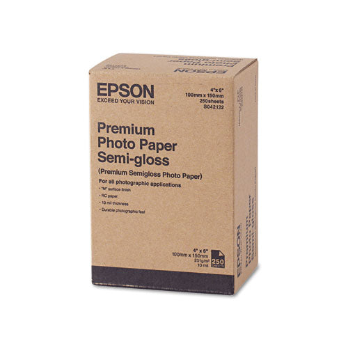 Premium Semigloss Photo Paper, 7 Mil, 4 X 6, Semi-gloss White, 40-pack