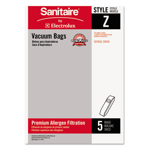 Style Z Vacuum Bags, 5-pack, 10 Packs-carton