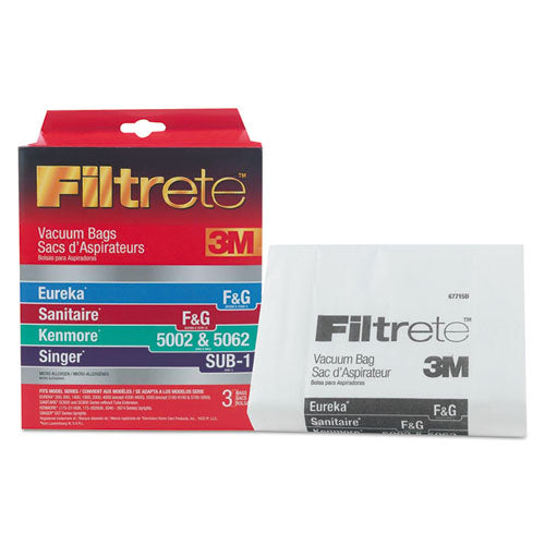 Disposable Dust Bags W-filter For Sanitaire Commercial Upright Vacuum, 6-carton