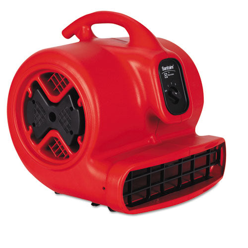 Dry Time Air Mover, 3758 Fpm, Red, 20 Ft Cord