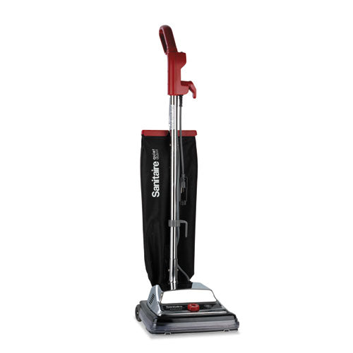 Tradition Quietclean Upright Vacuum, 18 Lb, Gray-red-black