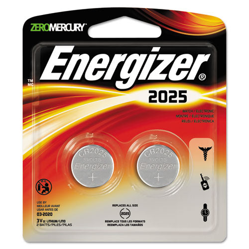 2025 Lithium Coin Battery, 3v, 2-pack