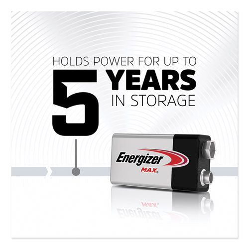 Max Alkaline 9v Batteries, 2-pack
