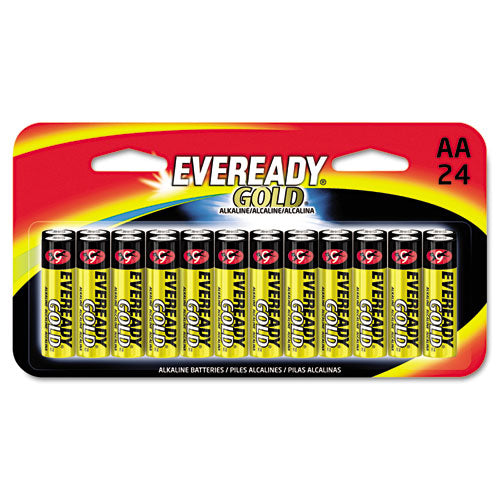 Gold Aa Batteries, 1.5v, 24-pack