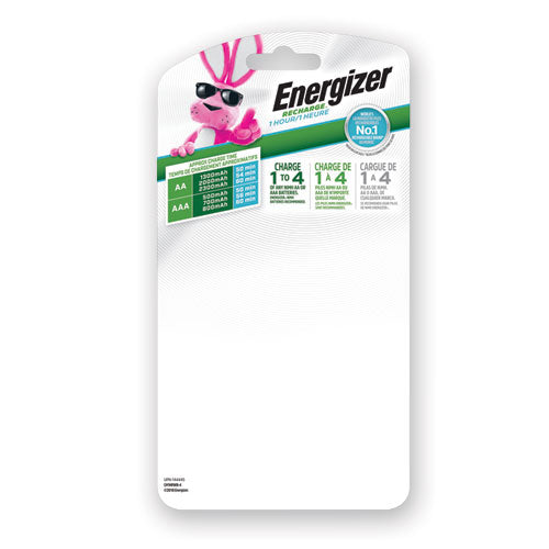 Recharge 1 Hour Charger For Aa Or Aaa Nimh Batteries, Includes 4 Aa Batteries-charger, 3 Chargers-carton