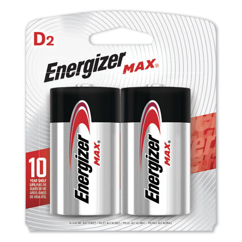 Max Alkaline D Batteries, 1.5v, 4-pack