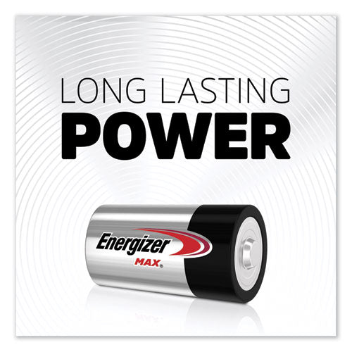Max Alkaline D Batteries, 1.5v, 4-pack
