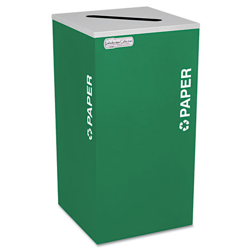 Kaleidoscope Collection Paper-recycling Receptacle, 24 Gal, Emerald Green