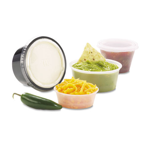 Portion Cups, 4oz, Clear, 125-sleeve, 20 Sleeves-carton