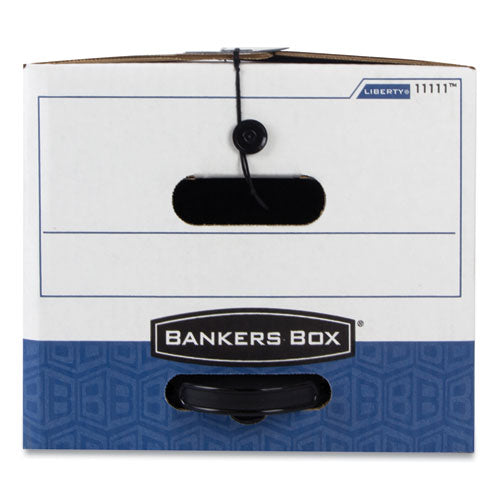 Liberty Plus Heavy-duty Strength Storage Boxes, Letter Files, 12.25" X 24.13" X 10.75", White-blue, 12-carton