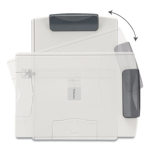 Desktop Easel-style Copyholder, Plastic, 150 Sheet Capacity, Platinum-gray