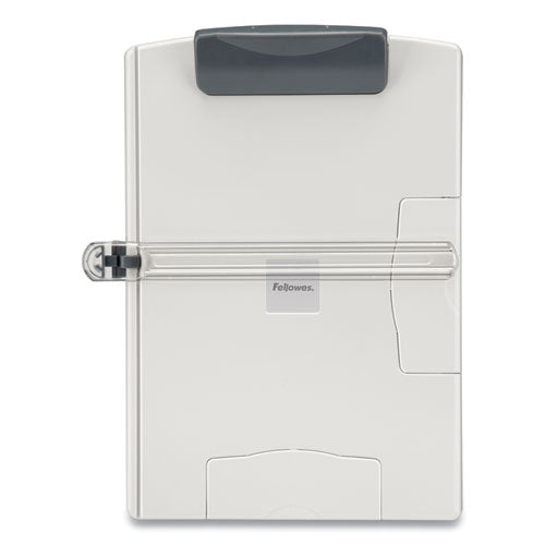 Desktop Easel-style Copyholder, Plastic, 150 Sheet Capacity, Platinum-gray