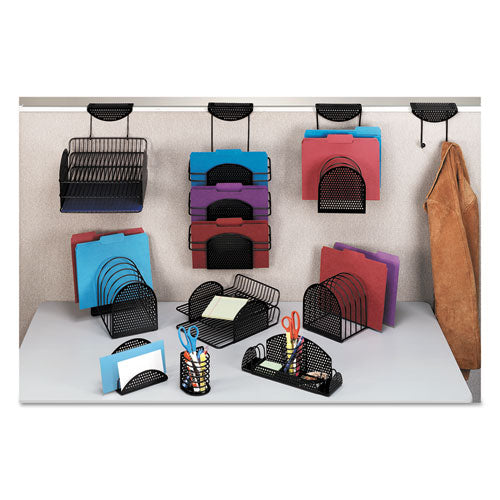 Perf-ect Partition Additions Six-step File Organizer, 7 X 13, Black
