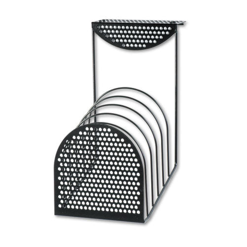 Perf-ect Partition Additions Six-step File Organizer, 7 X 13, Black