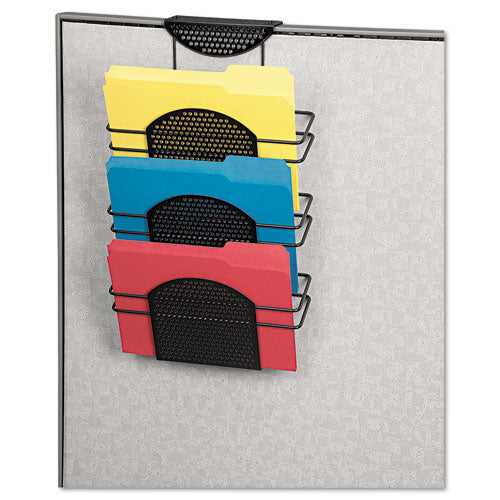 Perf-ect Partition Additions Three-pocket Organizer, 12 1-2 X 21 3-8, Black