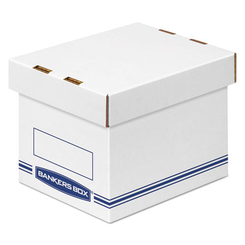Organizer Storage Boxes, Small, 6.25" X 8.13" X 6.5", White-blue, 12-carton