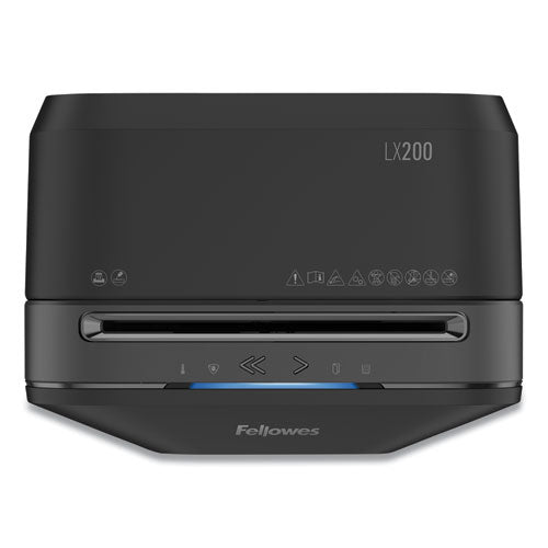 Powershred Lx200 Micro Cut Shredder, 12 Manual Sheet Capacity, Black