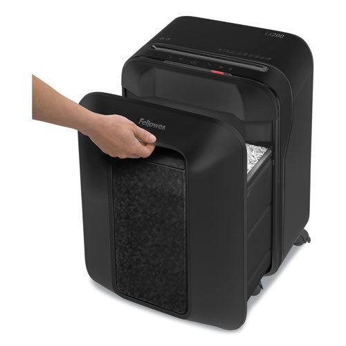 Powershred Lx200 Micro Cut Shredder, 12 Manual Sheet Capacity, Black