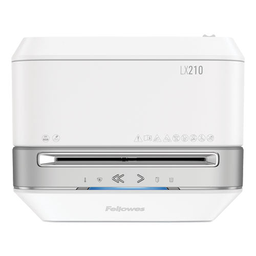 Powershred Lx210 Micro Cut Shredder, 16 Manual Sheet Capacity, White