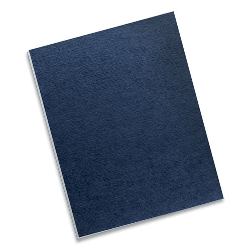 Linen Texture Binding System Covers, 11 X 8-1-2, Navy, 200-pack