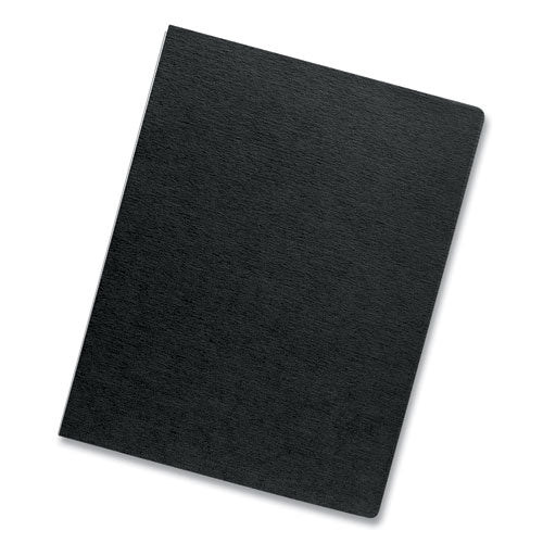 Linen Texture Binding System Covers, 11-1-4 X 8-3-4, Black, 200-pack