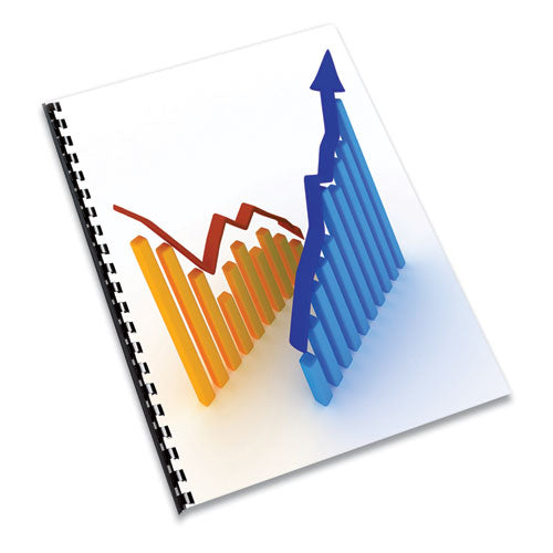 Classic Grain Texture Binding System Covers, 11-1-4 X 8-3-4, Navy, 200-pack