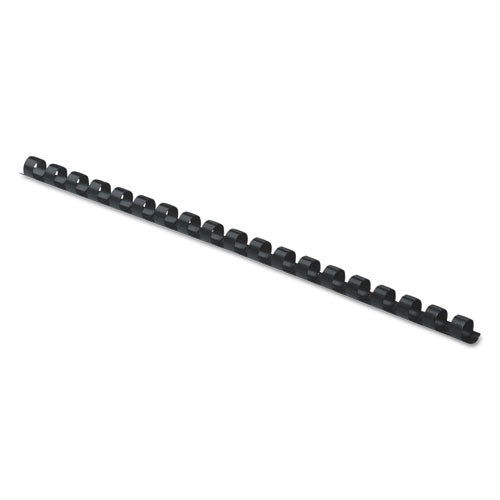 Plastic Comb Bindings, 5-16" Diameter, 40 Sheet Capacity, Black, 100 Combs-pack