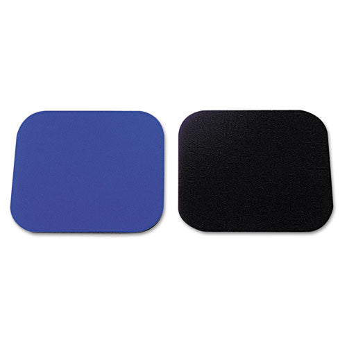 Polyester Mouse Pad, Nonskid Rubber Base, 9 X 8, Black