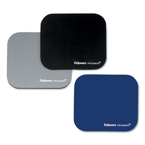 Mouse Pad W-microban, Nonskid Base, 9 X 8, Navy