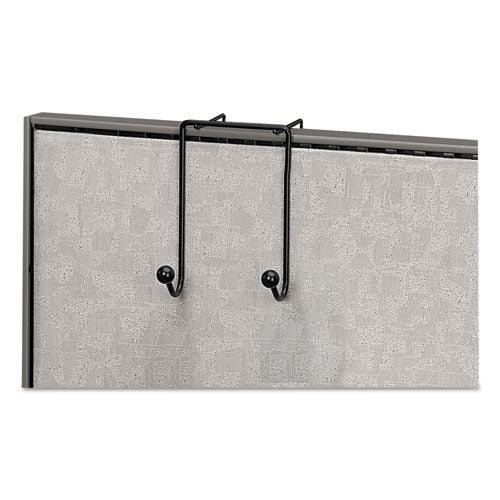 Partition Additions Wire Double-garment Hook, 4 X 6, Black