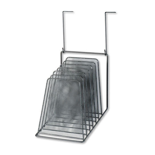 Mesh Partition Additions Six-step File Organizer, 7.5 X 10.63 X 17, Black