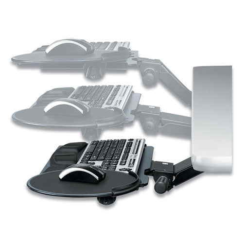 Professional Sit-stand Adjustable Keyboard Platform, 19w X 10.63d, Black