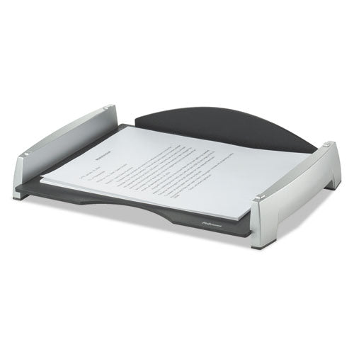 Office Suites Side Load Letter Tray, 1 Section, Letter Size Files, 14.81" X 10.31" X 2.5", Black-silver