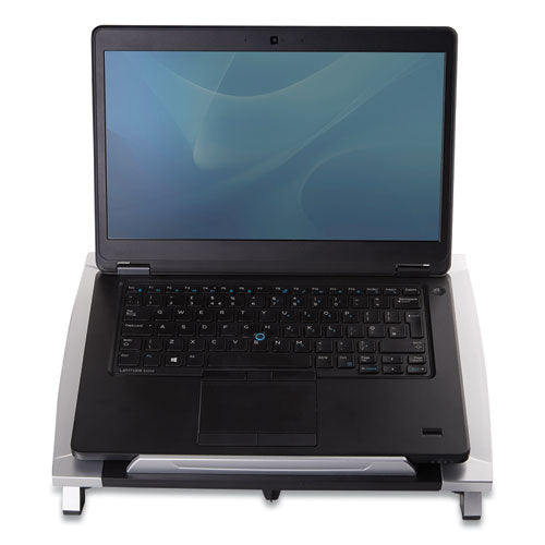 Office Suites Laptop Riser, 15 1-8 X 11 3-8 X 4 1-2-6 1-2, Black-silver