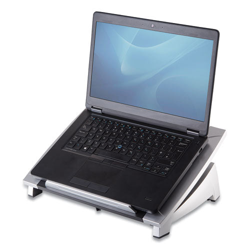 Office Suites Laptop Riser, 15 1-8 X 11 3-8 X 4 1-2-6 1-2, Black-silver