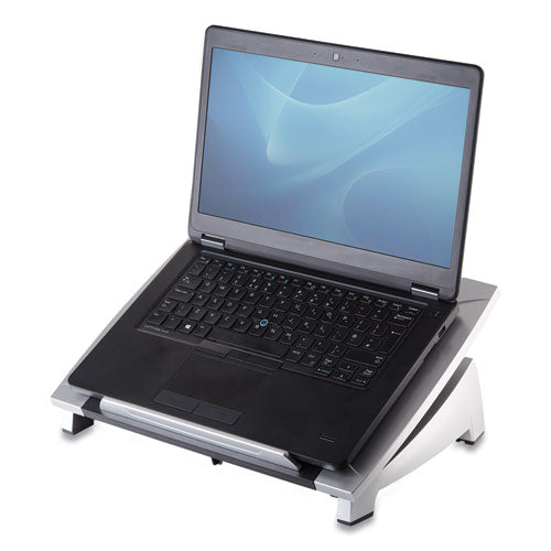 Office Suites Laptop Riser, 15 1-8 X 11 3-8 X 4 1-2-6 1-2, Black-silver