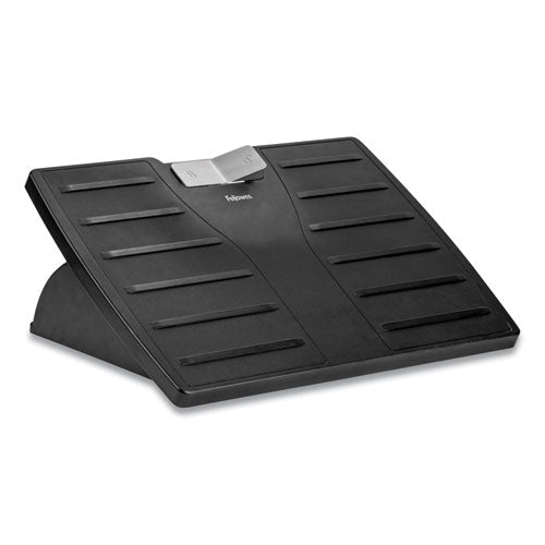 Adjustable 3-height Footrest,tilt Lock,17-1-2w X 13-1-8d X 4-3-8h, Black-silver